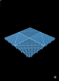 PREMIUM INTERLOCKING GARAGE TILES 40(W)cm x 40(H)cm | LIGHT BLUE