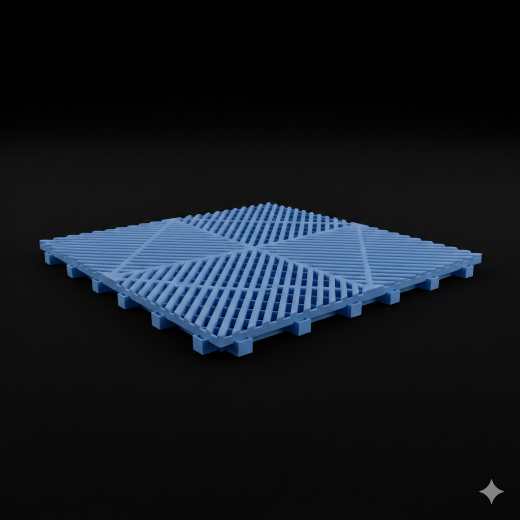 PREMIUM INTERLOCKING GARAGE TILES 40(W)cm x 40(H)cm | DARK BLUE