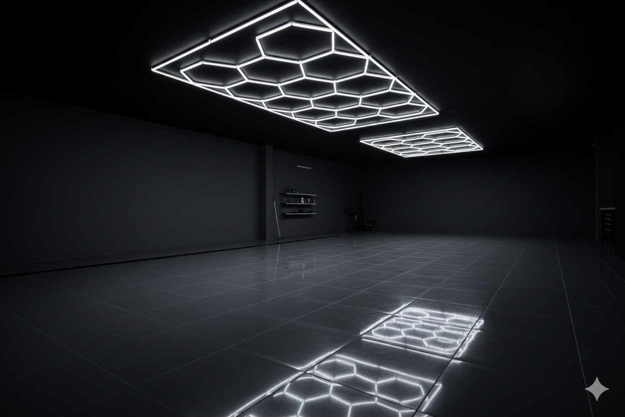 Hex Lights Grid & Rectangle 4.72M (L) * 2.36M (W)